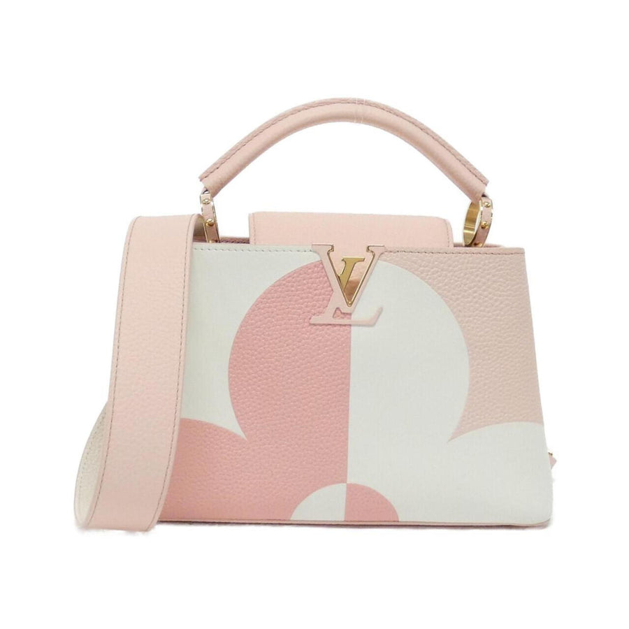 Louis Vuitton Leather Capucines Bag with Dust Bag and Shoulder Strap