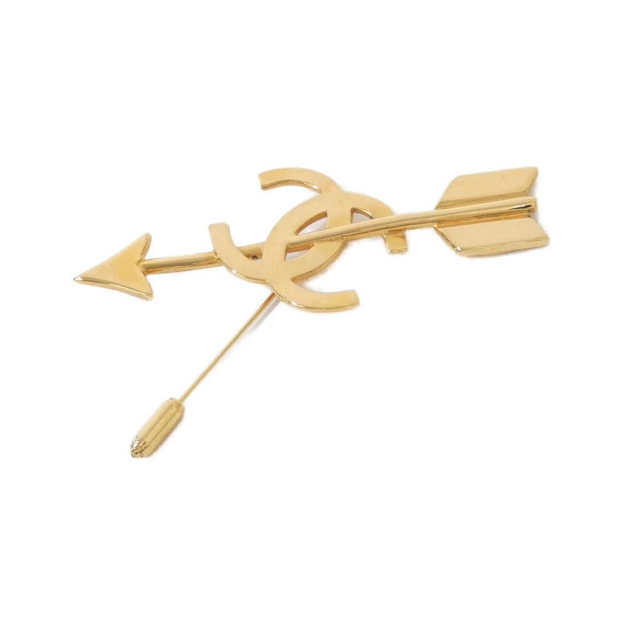 Chanel Coco Mark Gold Plated Brooch