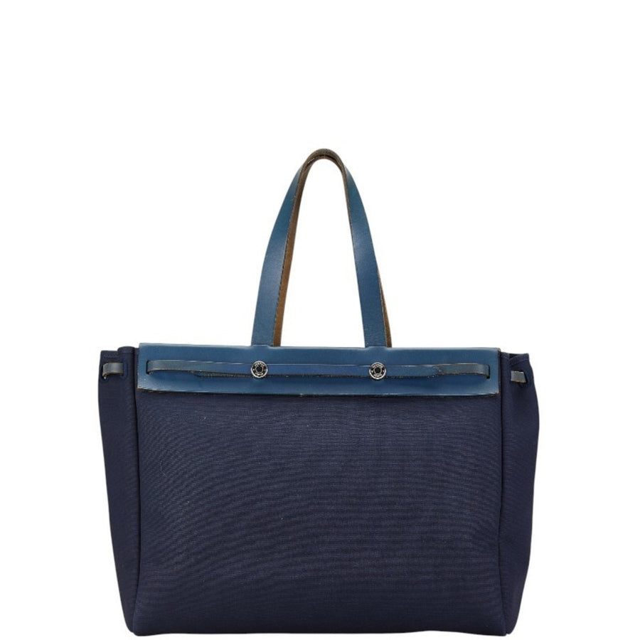 Hermes Herbag Canvas Tote with Dust Bag from France