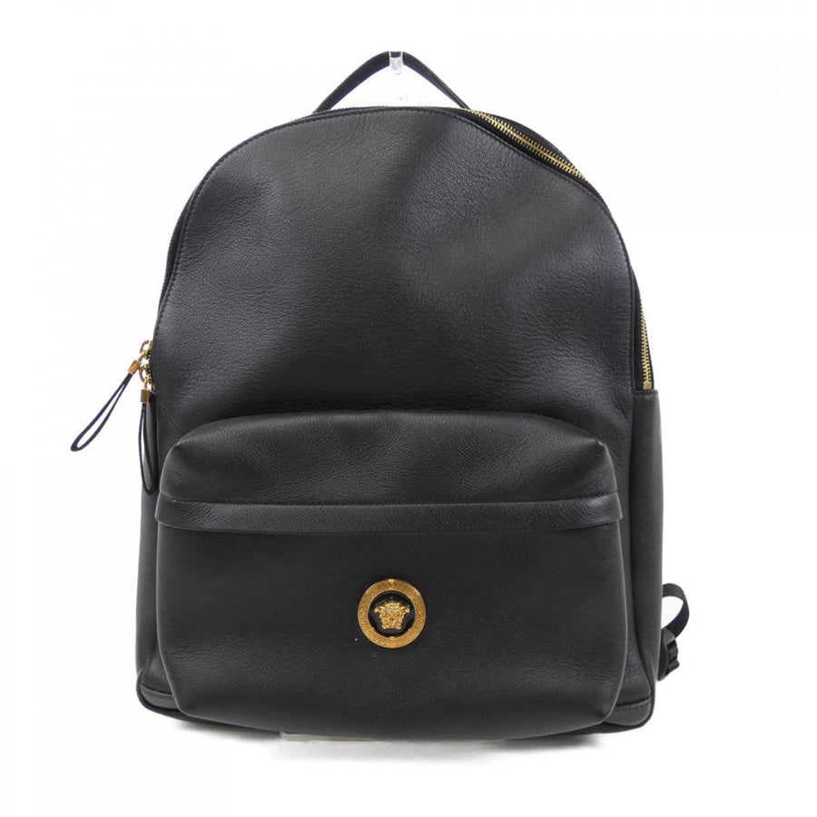 Versace Leather Medusa Tote Bag with Minor Scratches and Stains