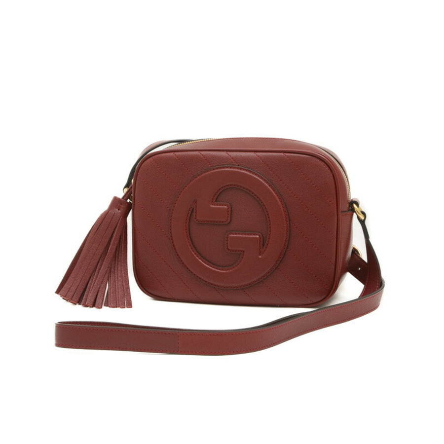 Gucci Luxury Leather Shoulder Bag with Dust Bag and Charm