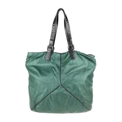 Bottega Veneta Green Canvas Handbag