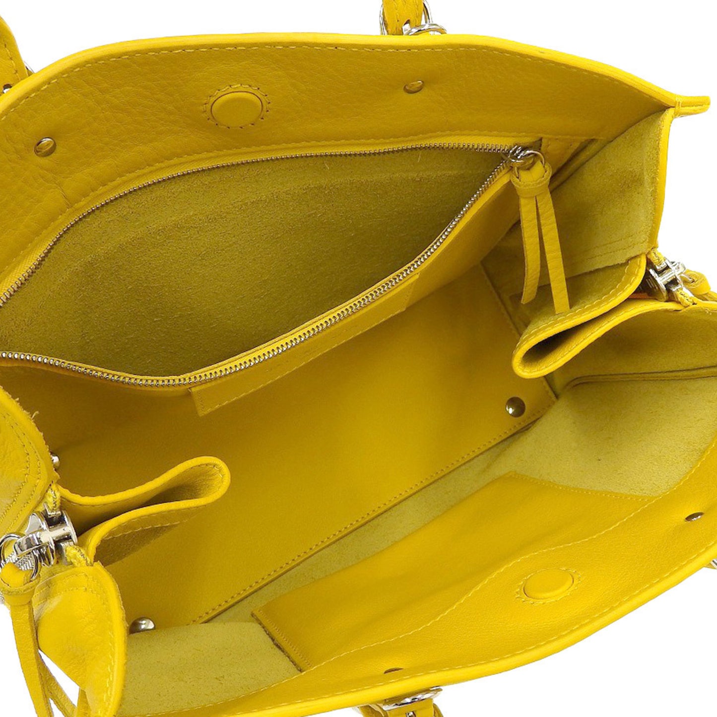 Balenciaga Yellow Leather Papier