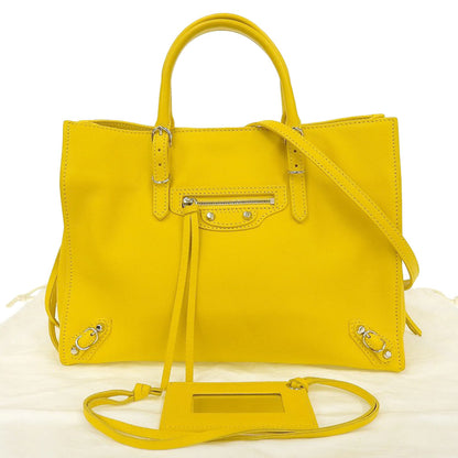 Balenciaga Yellow Leather Papier