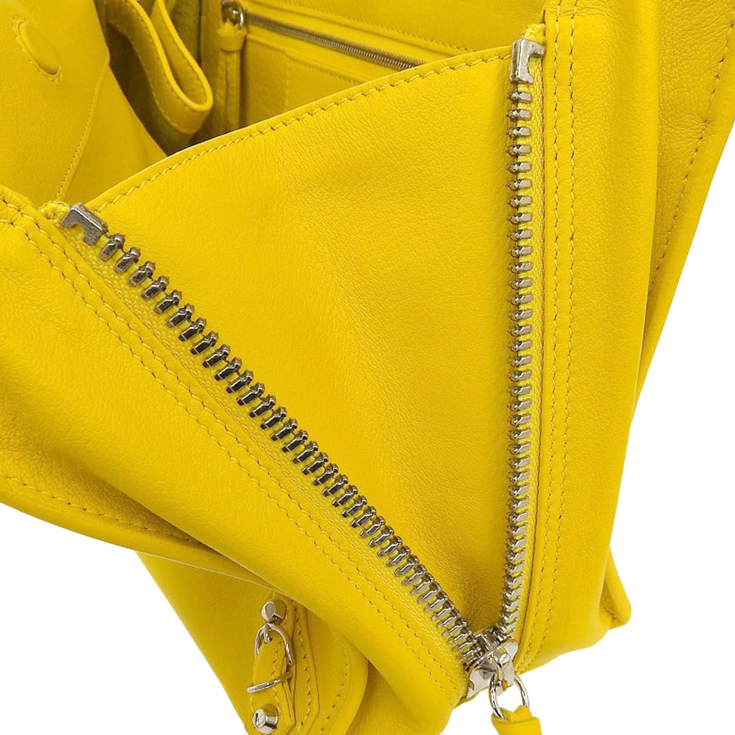 Balenciaga Yellow Leather Papier