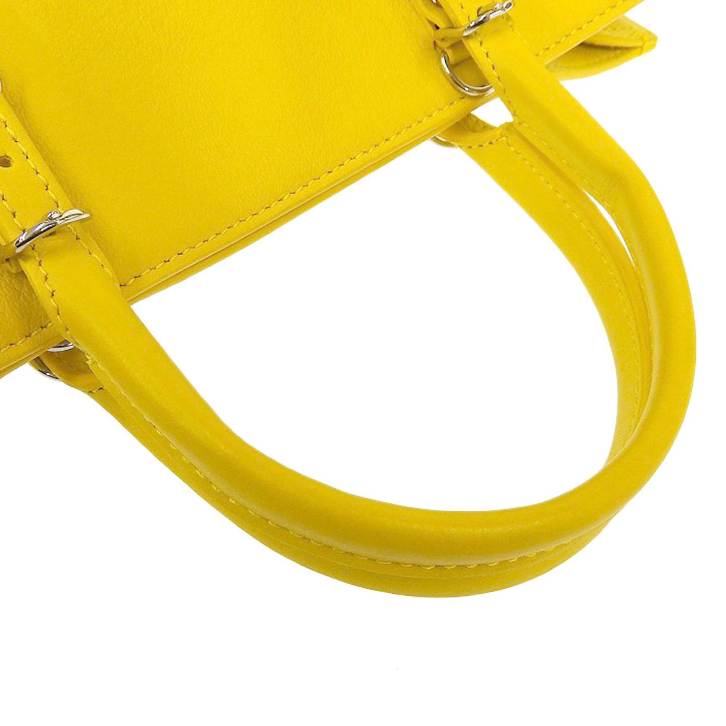 Balenciaga Yellow Leather Papier