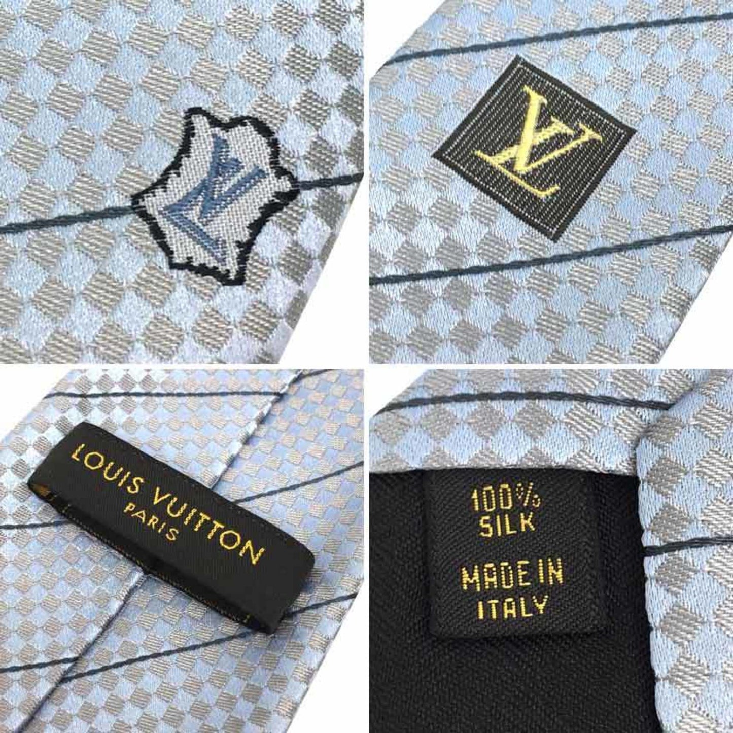 Louis Vuitton Silk Blue Ties