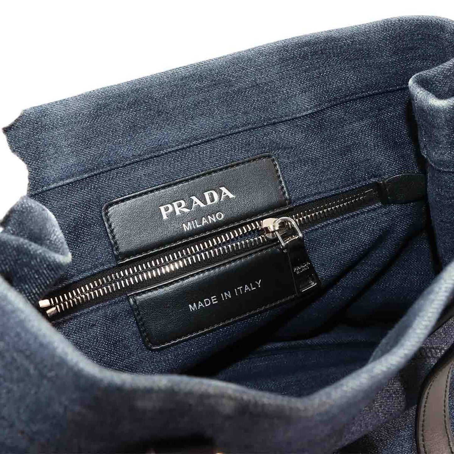 Prada Denim Black Tote Bags