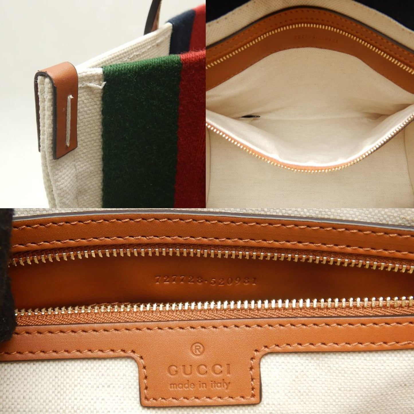 Gucci Canvas Brown Tote Bags
