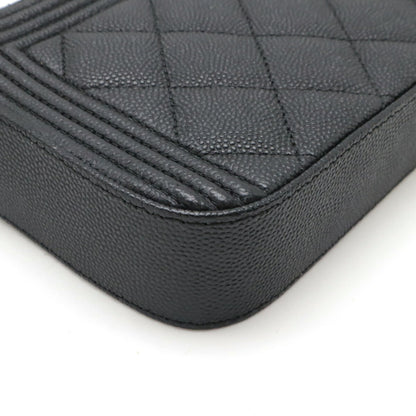 Chanel Calfskin Black Shoulder Bags