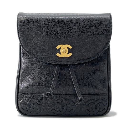 Chanel Calfskin Black Backpacks