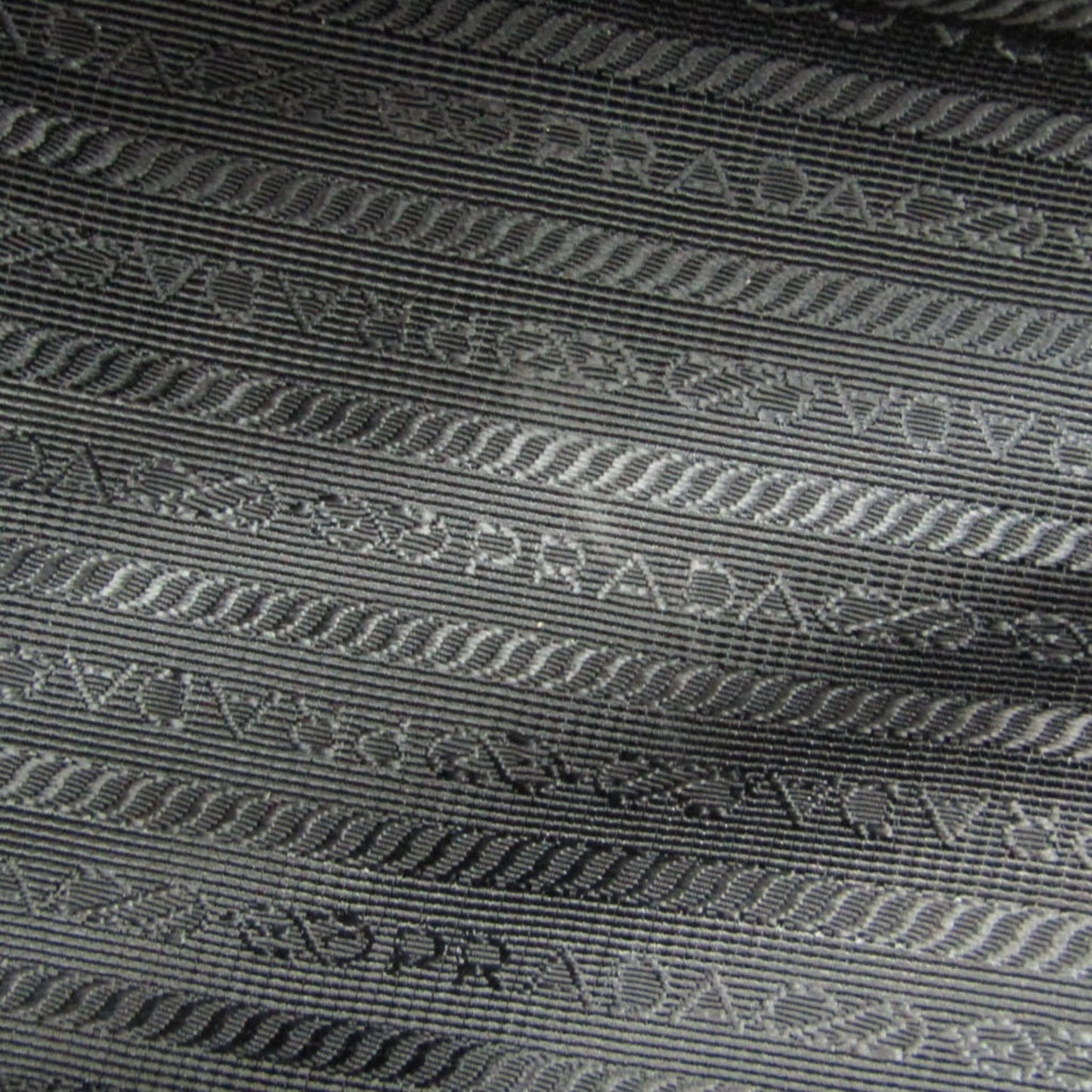 Prada Woven Fabric Black Handbags