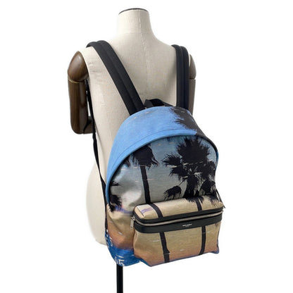 Saint Laurent Nylon Blue Backpacks