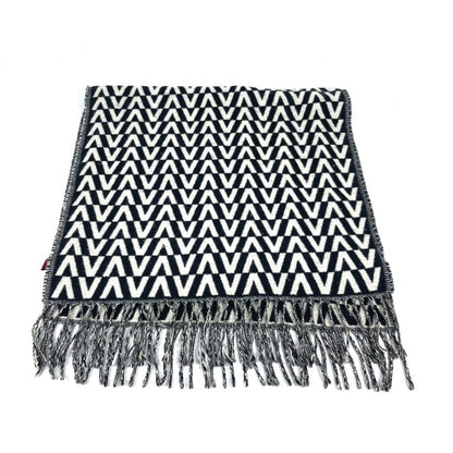Valentino Cashmere Black Scarves