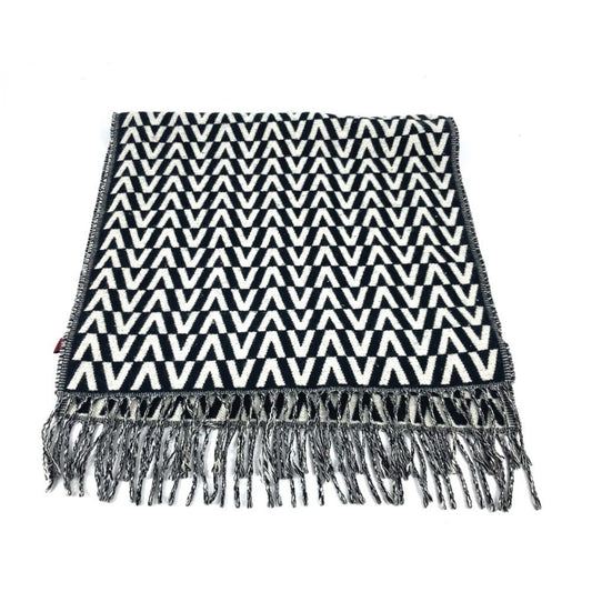 Valentino Cashmere Black Scarves