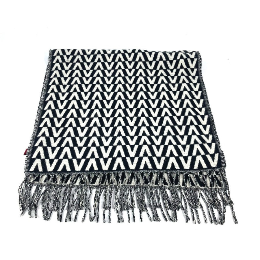 Valentino Cashmere Black Scarves