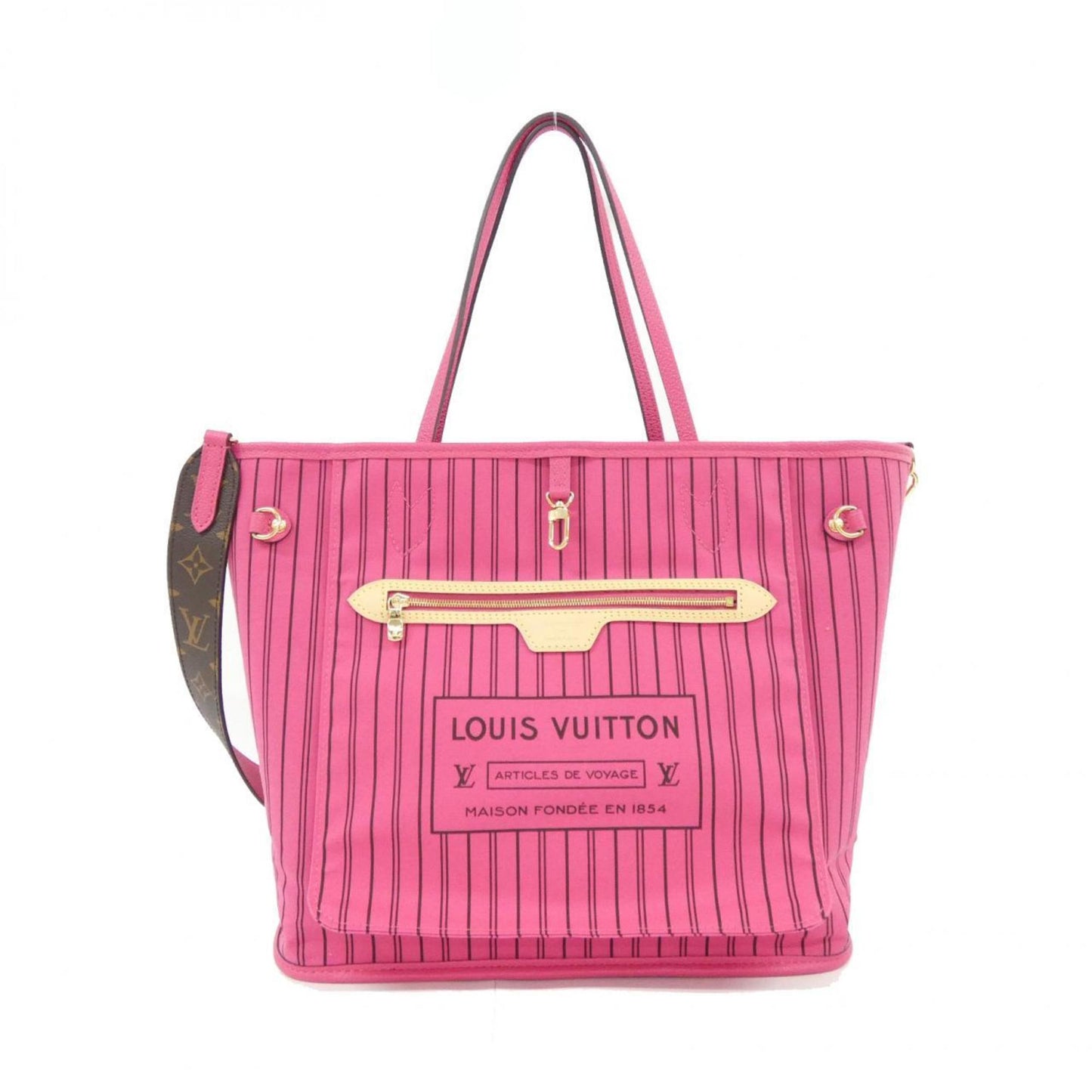 Louis Vuitton Coated Canvas Brown Handbags