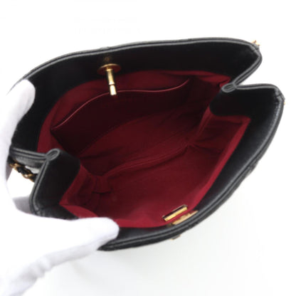 Chanel Calfskin Black Shoulder Bags