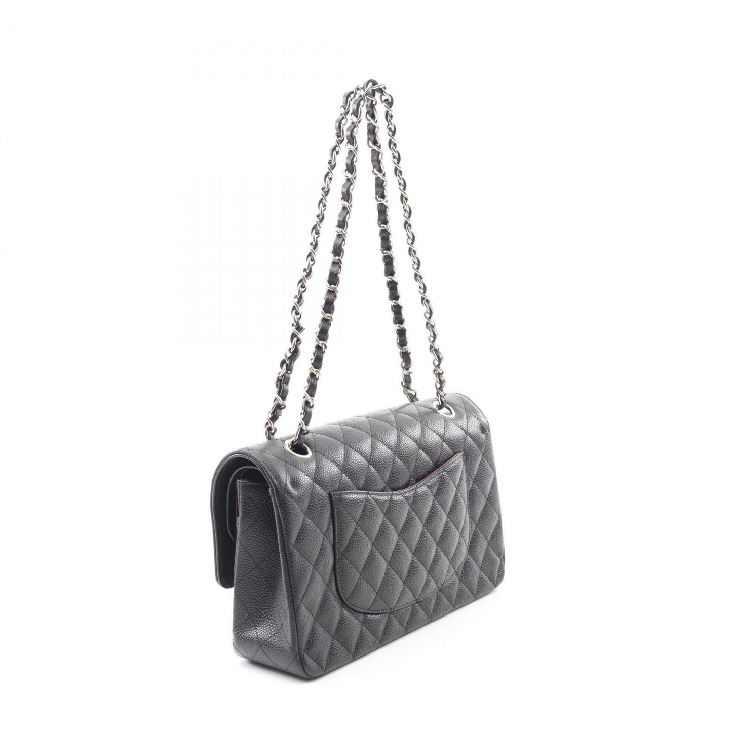 Chanel Calfskin Black Shoulder Bags