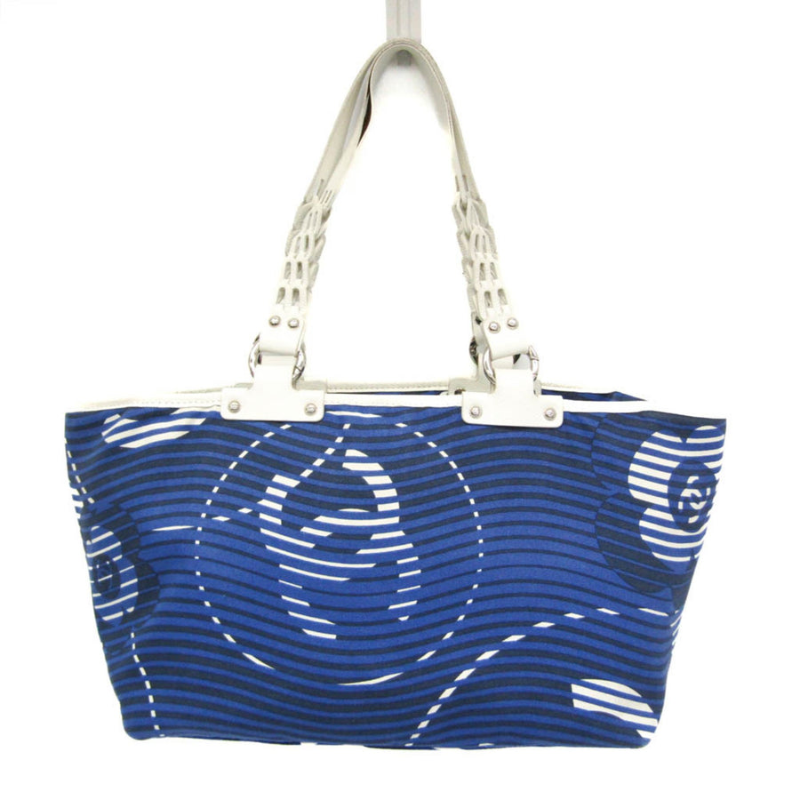 Chanel Canvas Blue Tote Bags