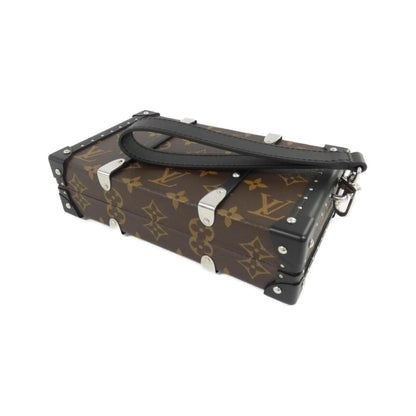 Louis Vuitton Coated Canvas Brown Clutch Bags