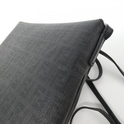Fendi Coated Canvas Black Shoulder Bags