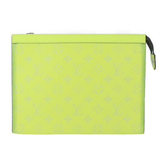 Louis Vuitton Monogram Canvas Yellow Clutch Bags
