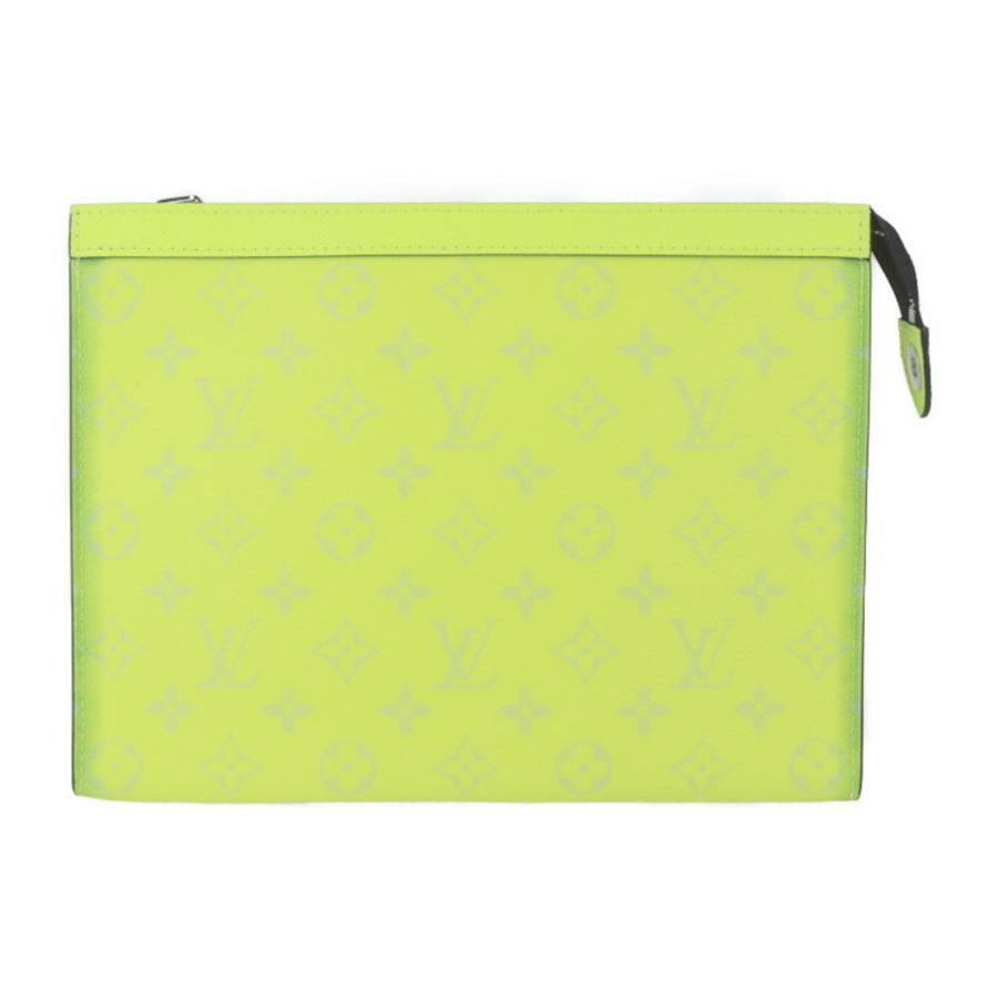 Louis Vuitton Monogram Canvas Yellow Clutch Bags