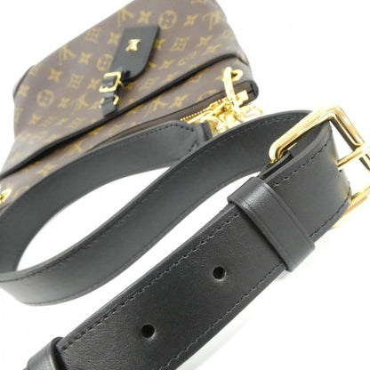 Louis Vuitton Coated Canvas Black Shoulder Bags