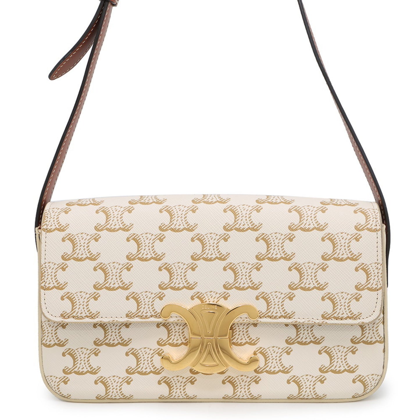 Celine Pvc White Shoulder Bags
