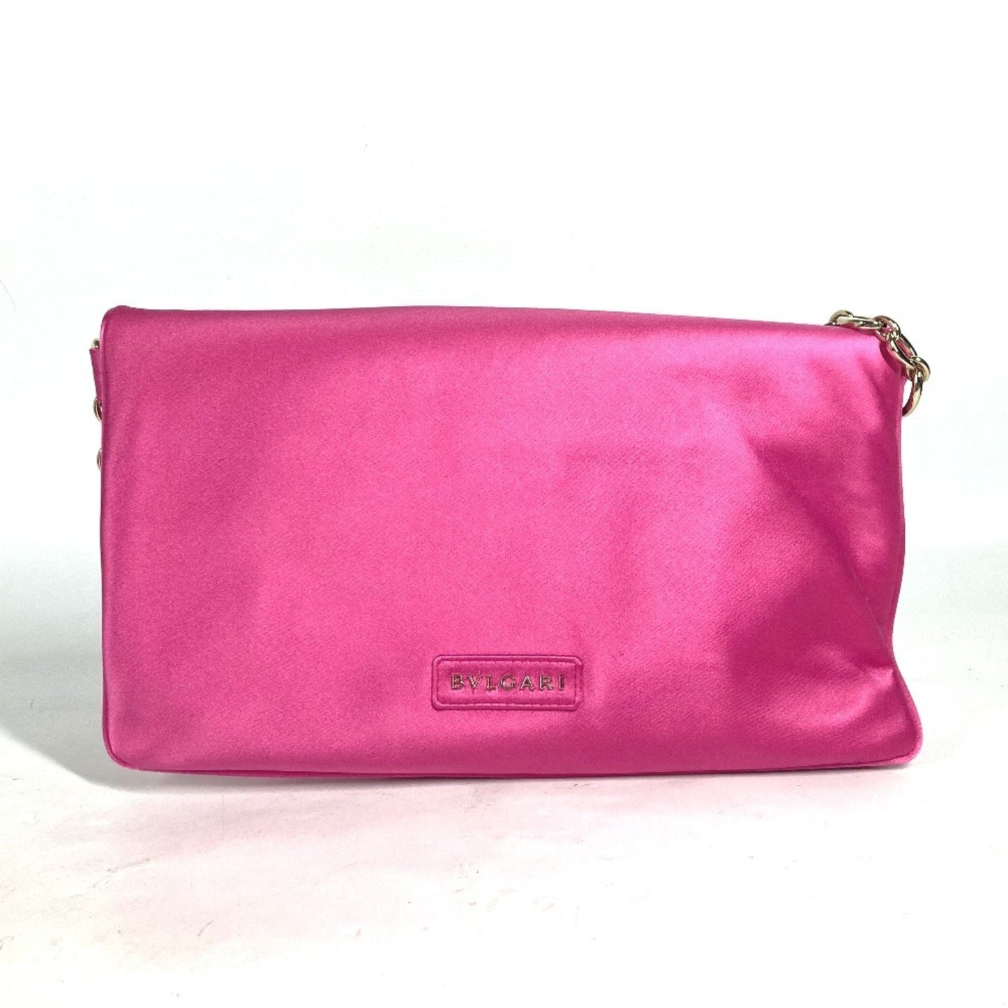 Bvlgari Satin Pink Clutch Bags