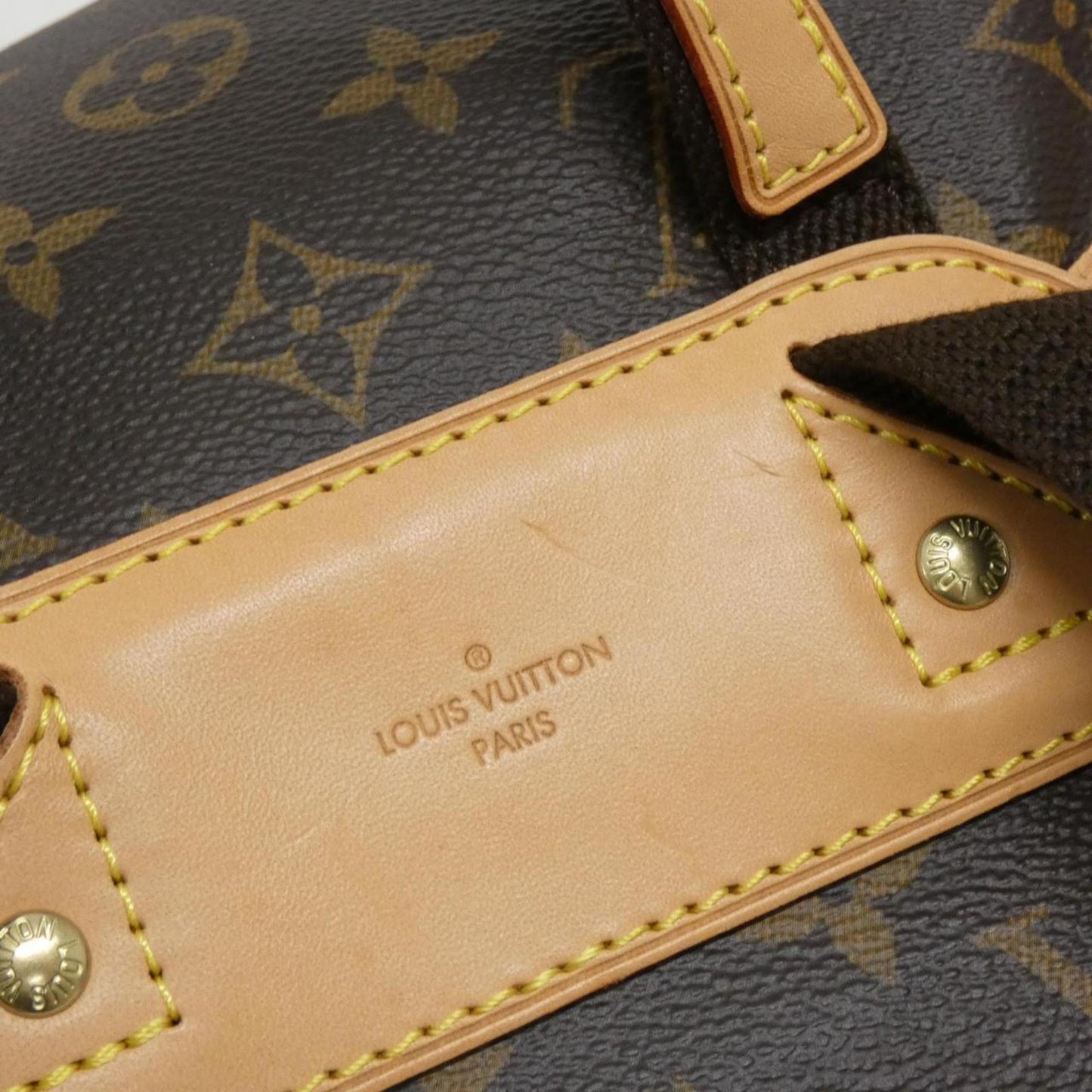 Louis Vuitton Coated Canvas Brown Backpacks