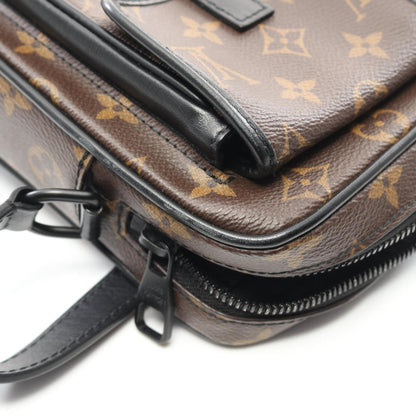 Louis Vuitton Coated Canvas Black Shoulder Bags