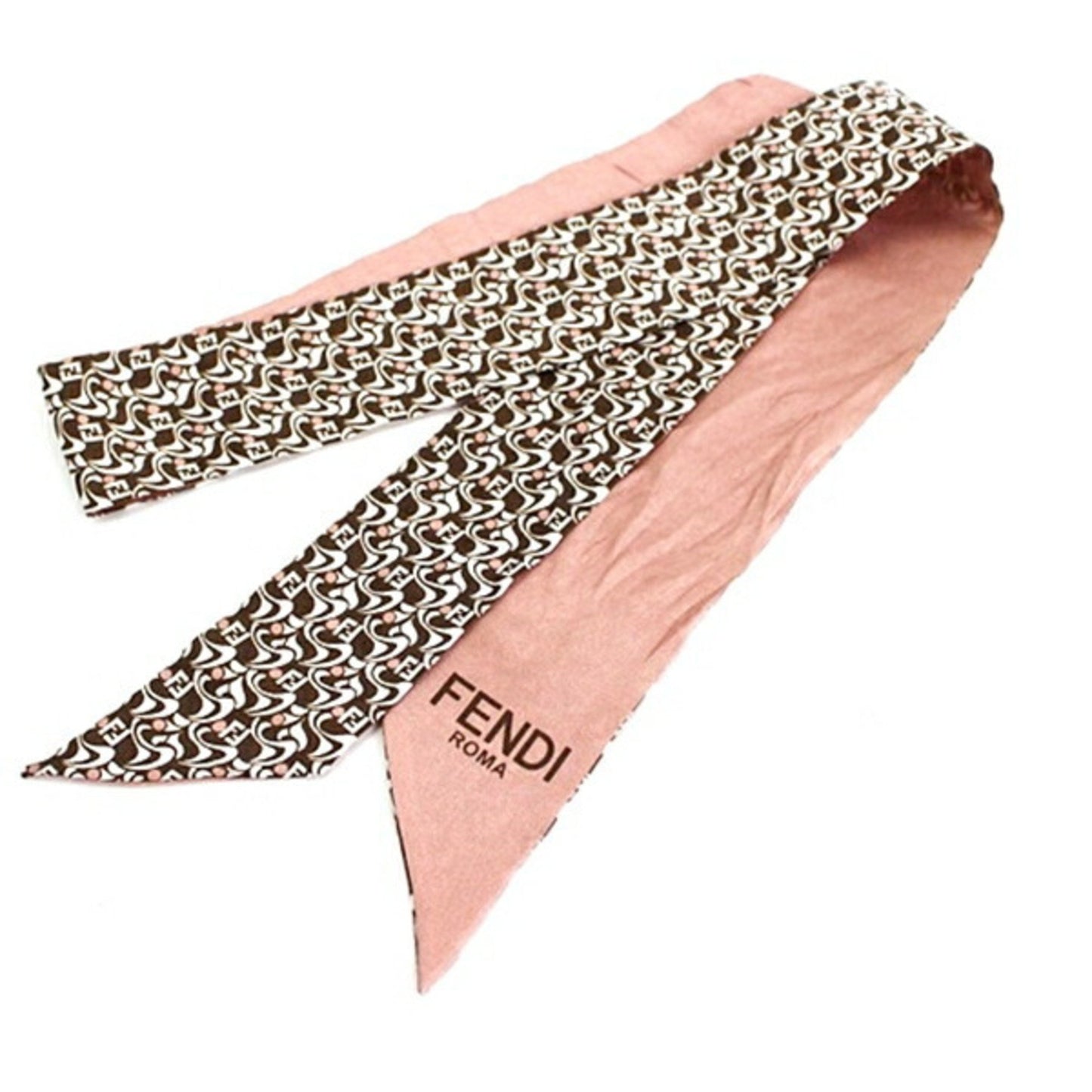 Fendi Silk Brown Scarves