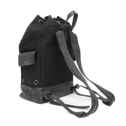 Bottega Veneta Canvas Black Backpacks