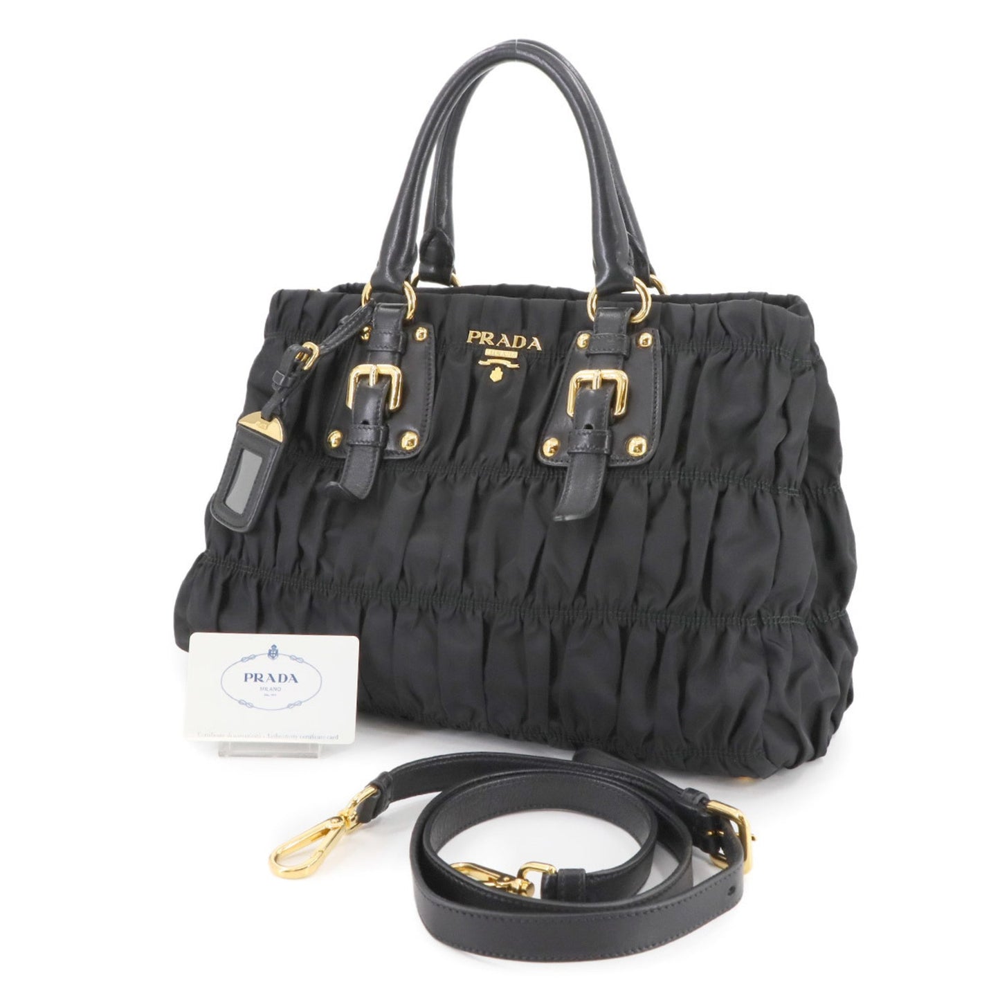 Prada Nylon Black Handbags