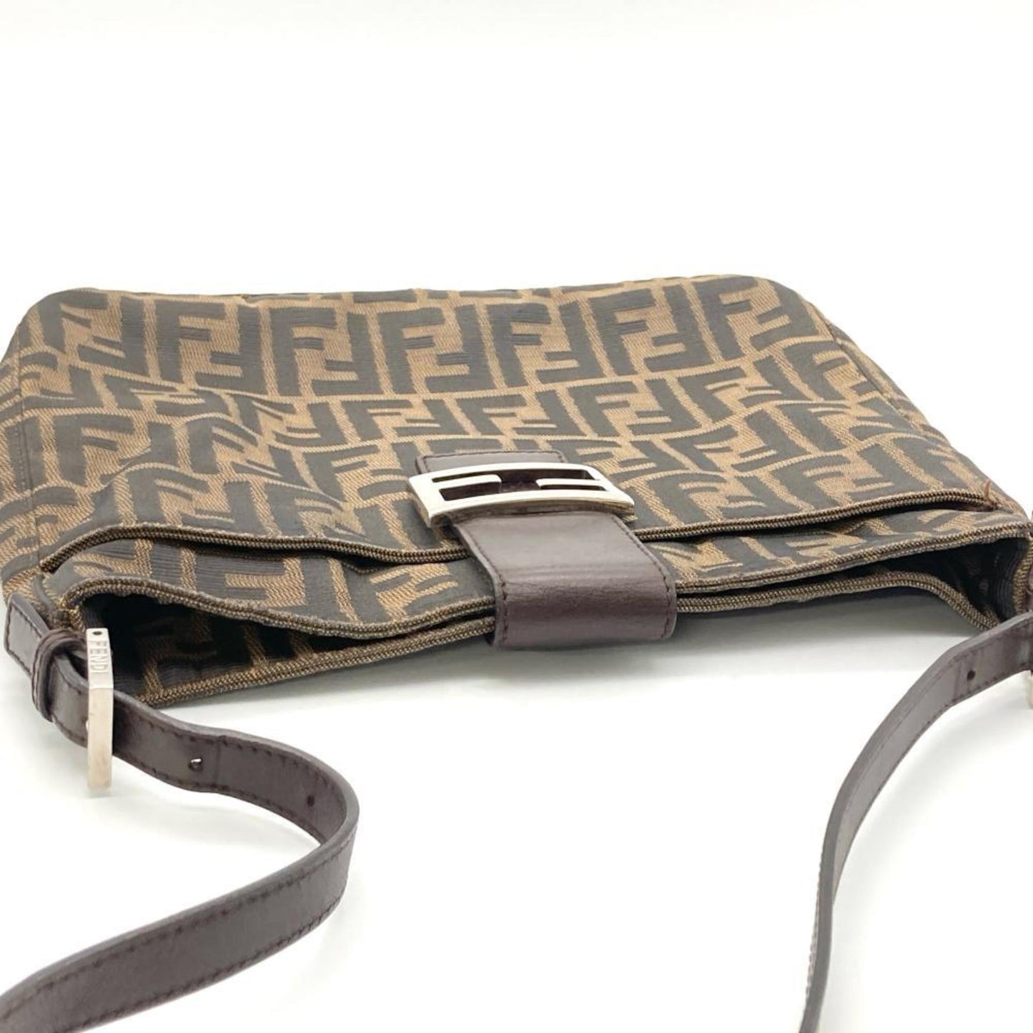 Fendi Canvas Brown Shoulder Bags