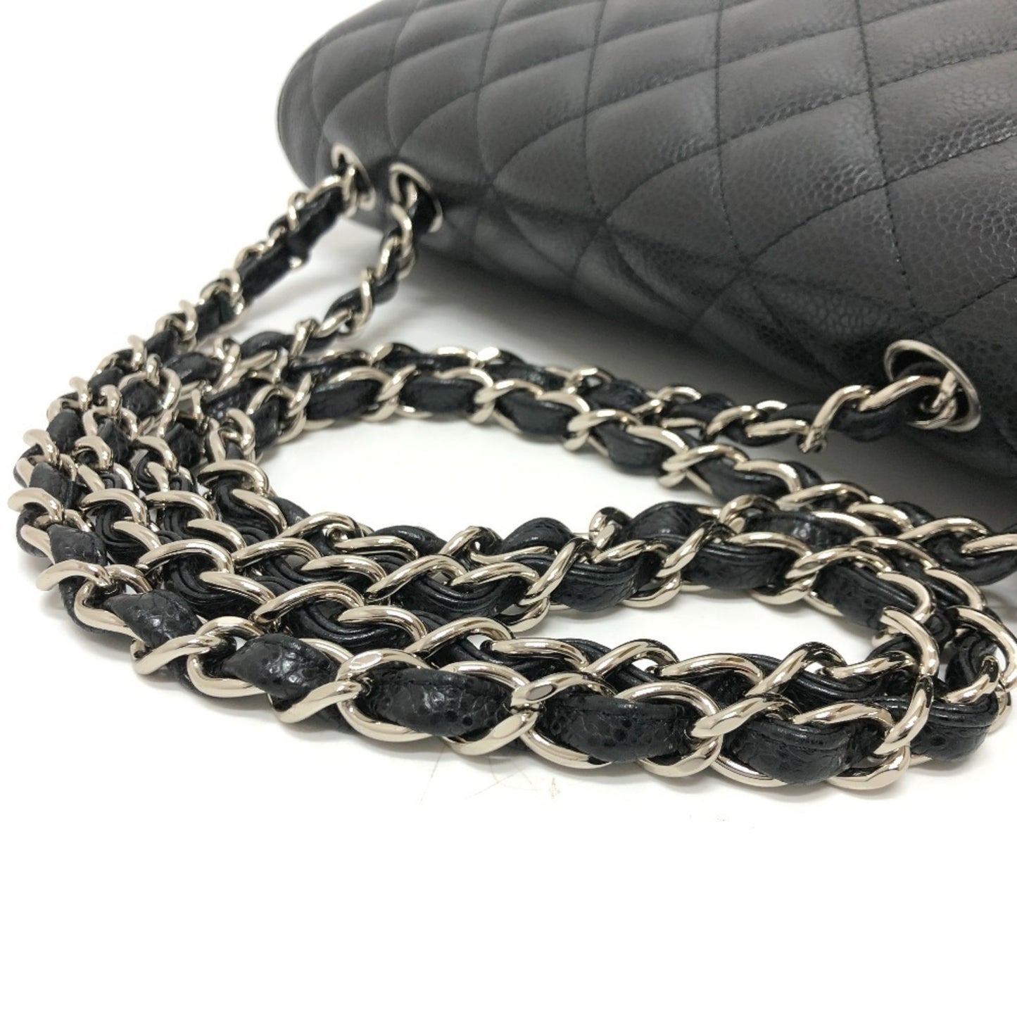 Chanel Calfskin Black Shoulder Bags
