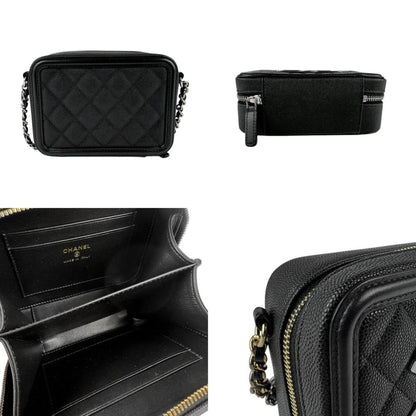 Chanel Caviar Black Shoulder Bags