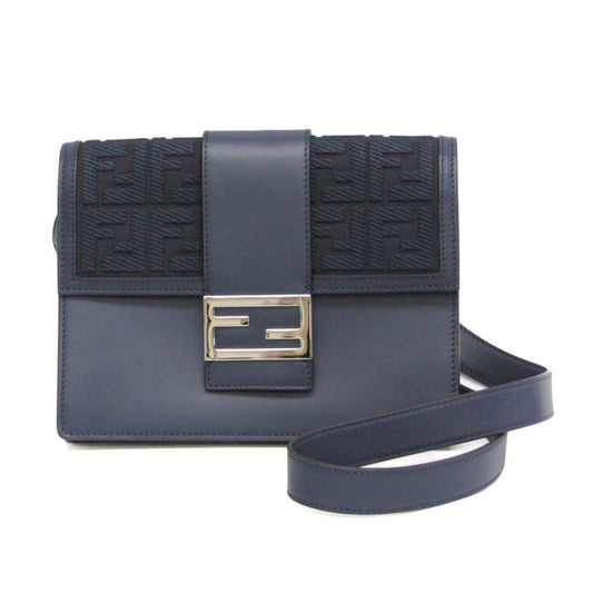 Fendi Canvas Blue Shoulder Bags