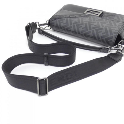 Fendi Coated Canvas Black Shoulder Bags