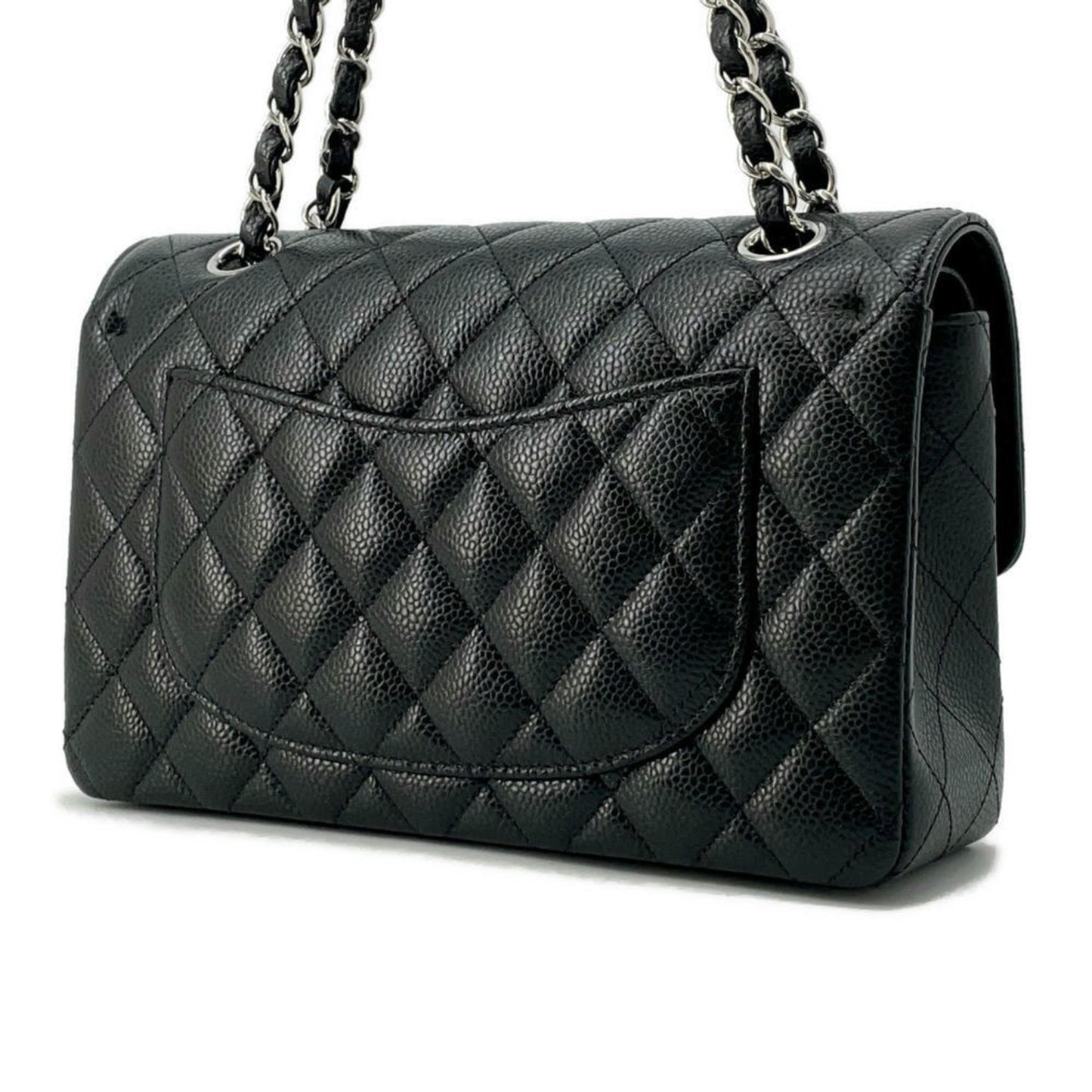 Chanel Calfskin Black Shoulder Bags