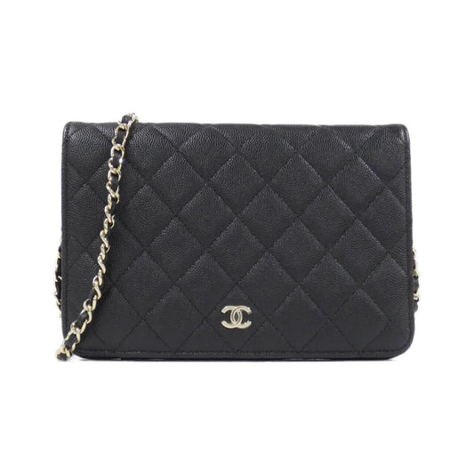 Chanel Calfskin Black Shoulder Bags