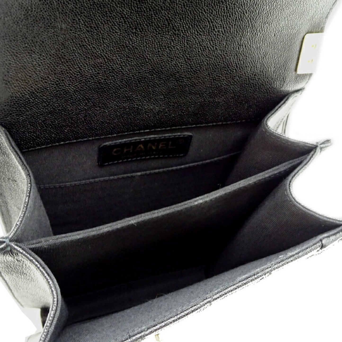 Chanel Calfskin Black Shoulder Bags