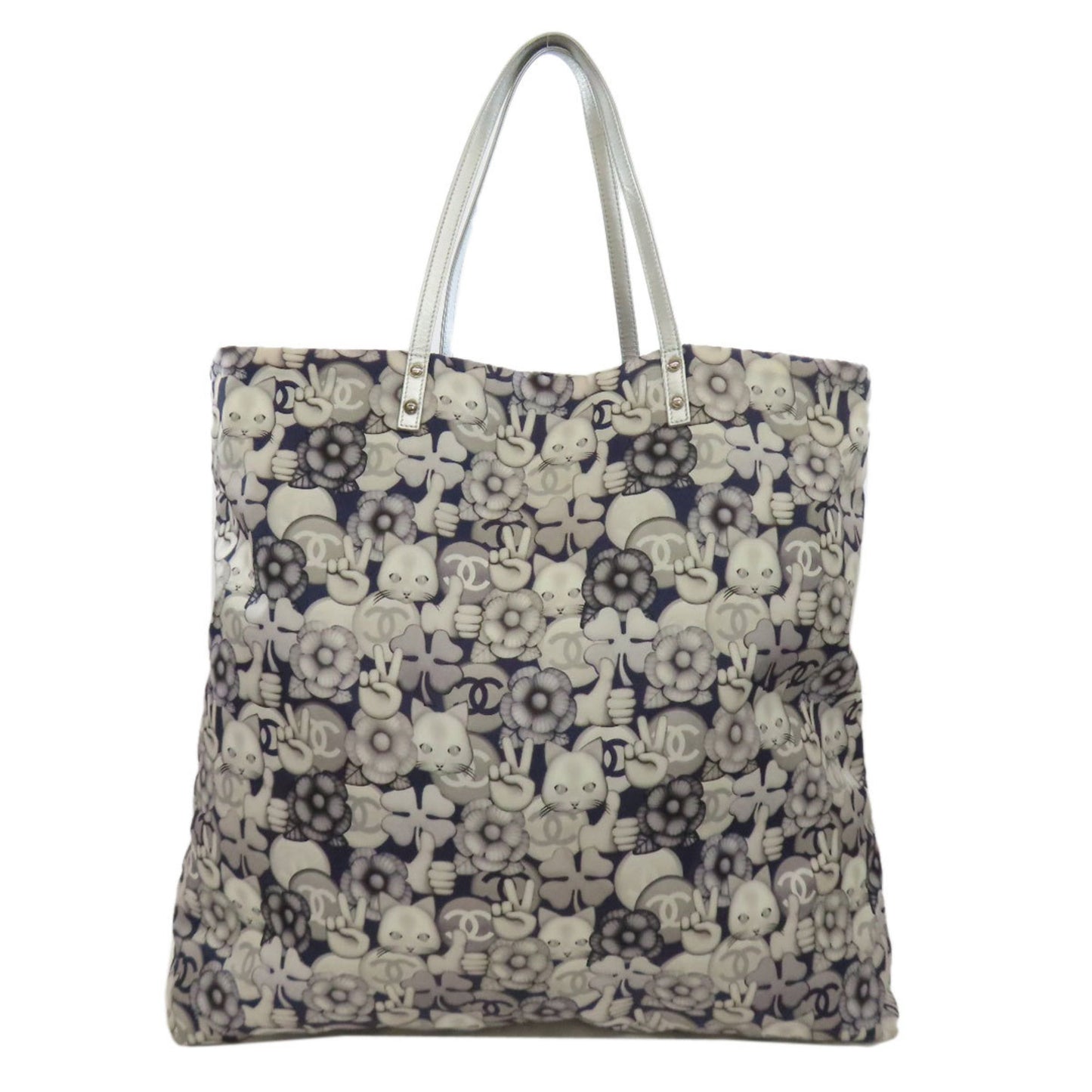 Chanel Nylon Gray Tote Bags