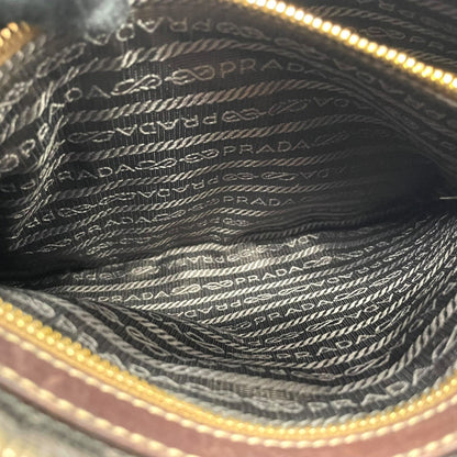 Prada Canvas Brown Shoulder Bags