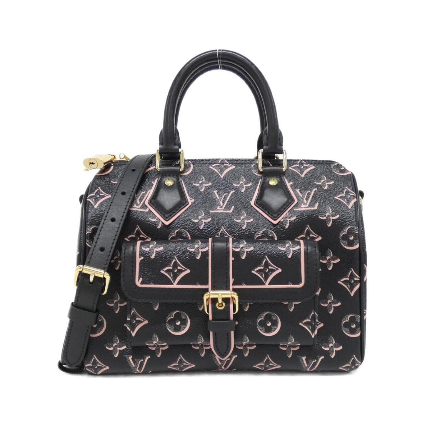 Louis Vuitton Coated Canvas Black Travel Bags