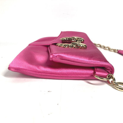 Bvlgari Satin Pink Clutch Bags