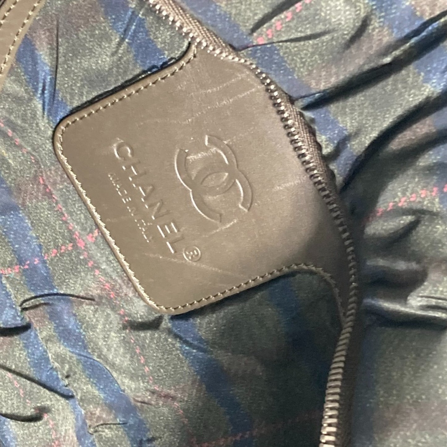Chanel Nylon Green Shoulder Bags