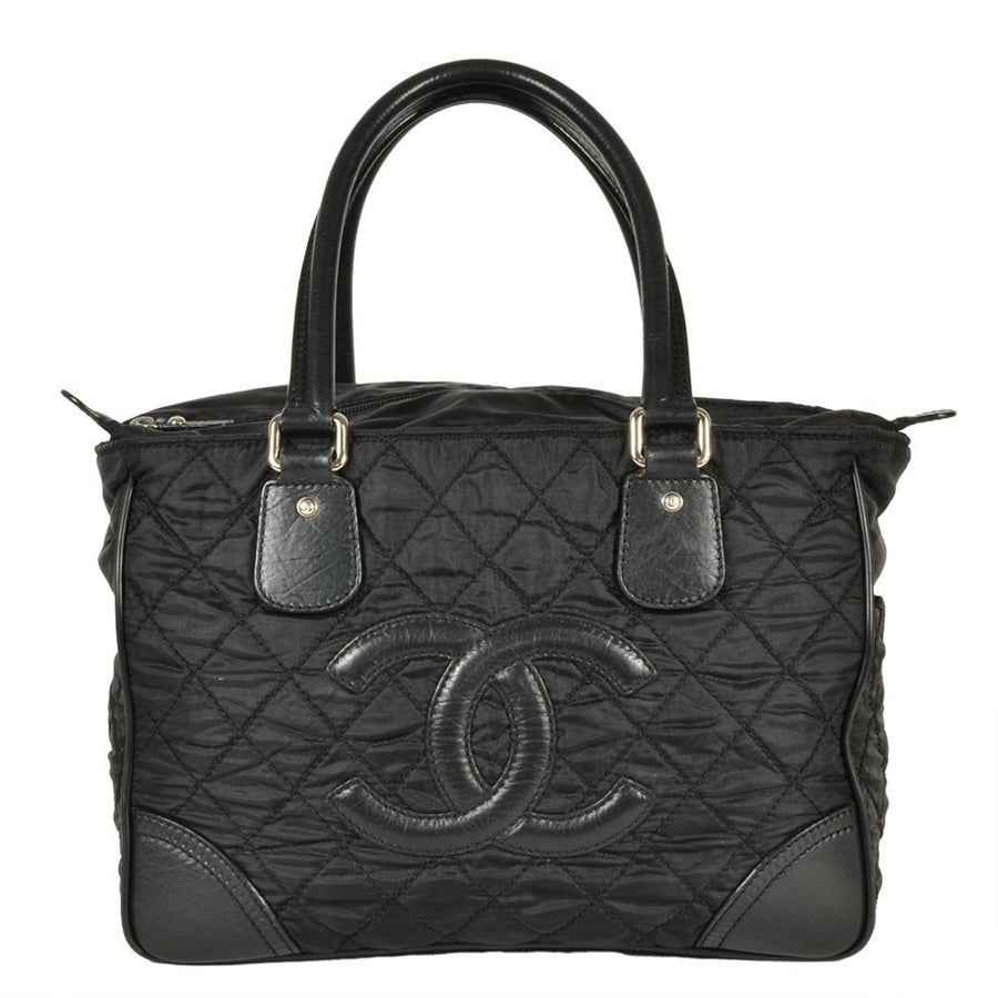 Chanel Nylon Black Tote Bags